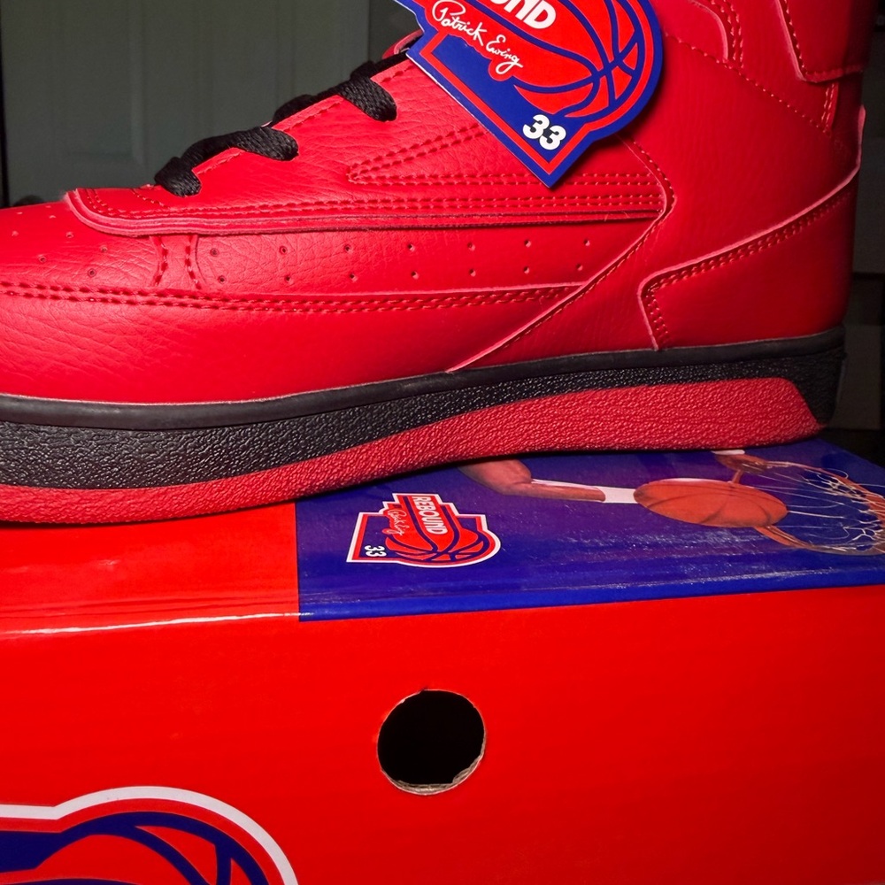 Patrick Ewing Orion non-strap Red and black size 10 - Picture 5 of 5